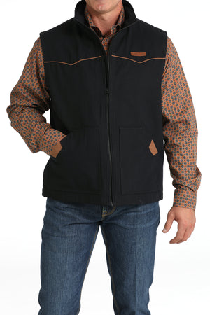 CINCH Men's Black Canvas Vest