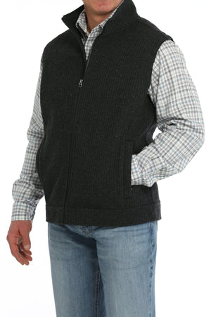 CINCH Men's Black Bonded Wooly Vest