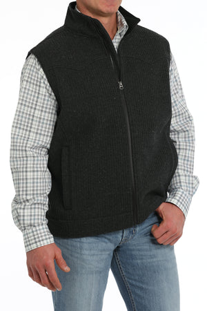 CINCH Men's Black Bonded Wooly Vest