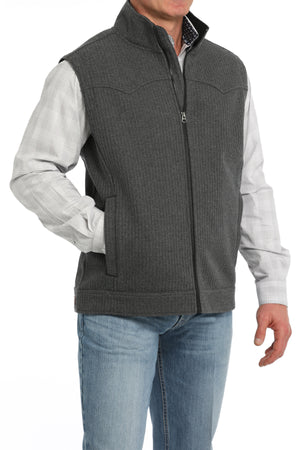 CINCH Men's Charcoal Bonded Wooly Vest