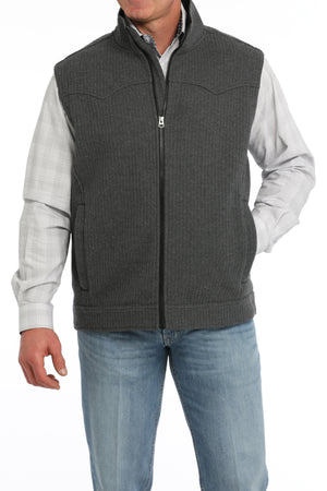 CINCH Men's Charcoal Bonded Wooly Vest