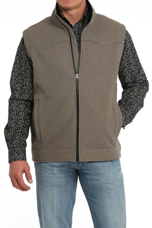 CINCH Men's Khaki Bonded Wooly Vest