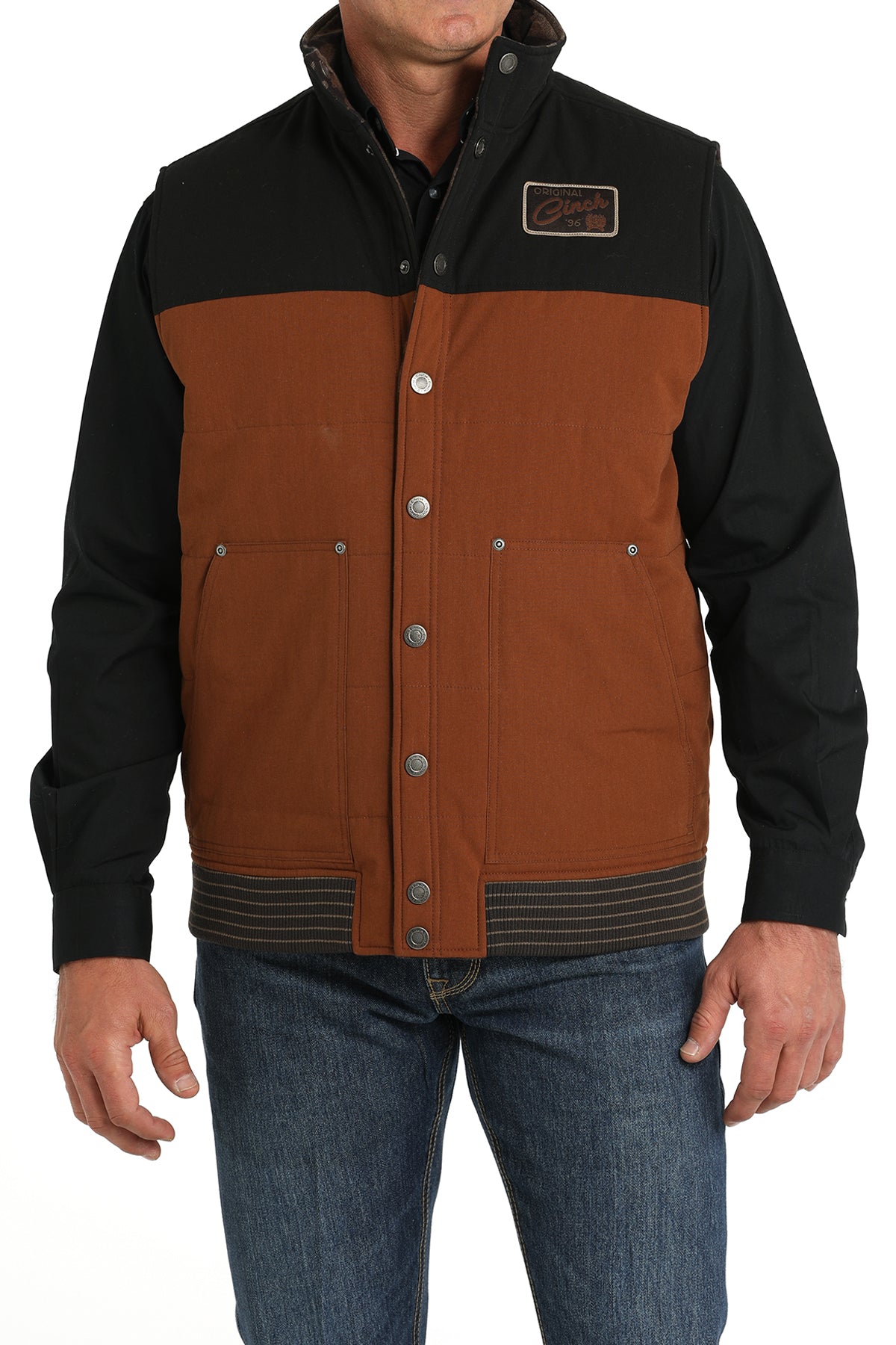 CINCH Men's Brown Reversible Vest