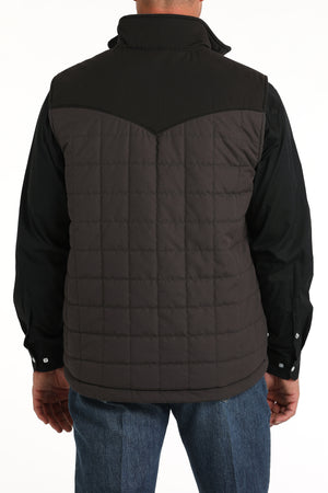 CINCH Men's Charcoal Reversible Quilted Vest