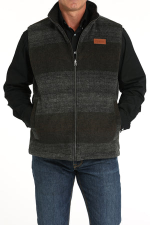 CINCH Men's Charcoal Reversible Quilted Vest