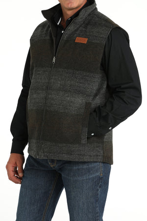 CINCH Men's Charcoal Reversible Quilted Vest