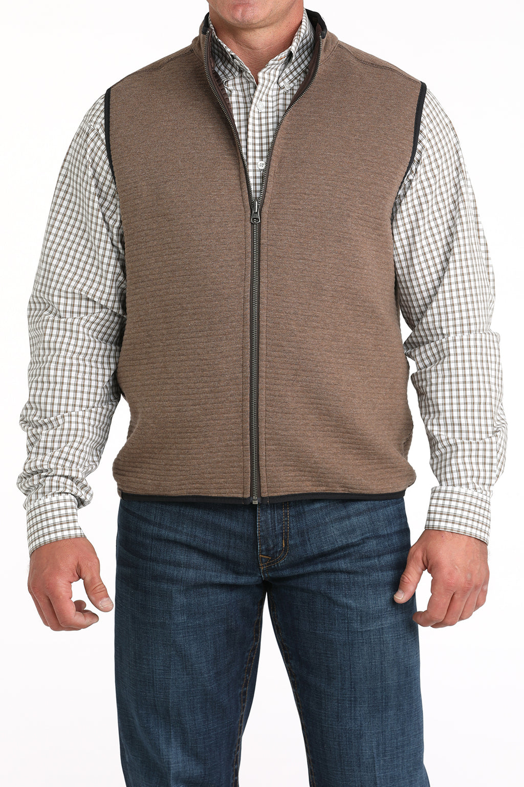 CINCH Men's Brown Reversible Vest