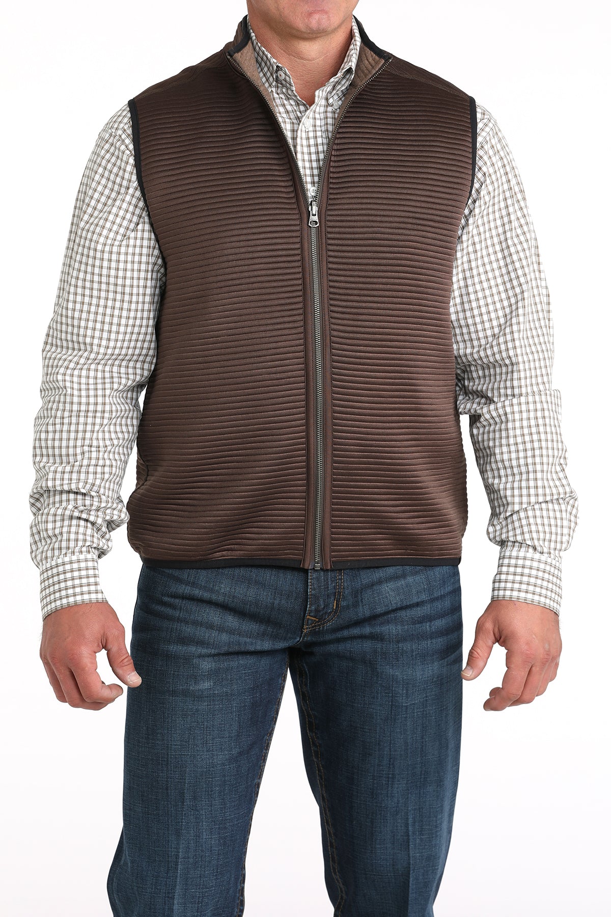 CINCH Men's Brown Reversible Vest