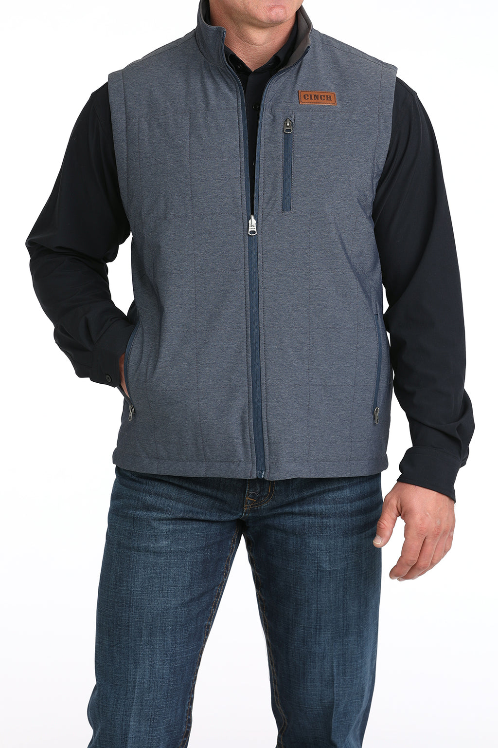 CINCH Men's Navy Reversible Vest