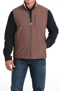 CINCH Men's Burgundy Reversible Vest