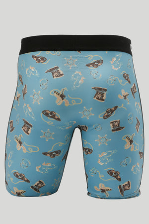 CINCH Men's 9" Turquoise Sheriff Boxer Briefs