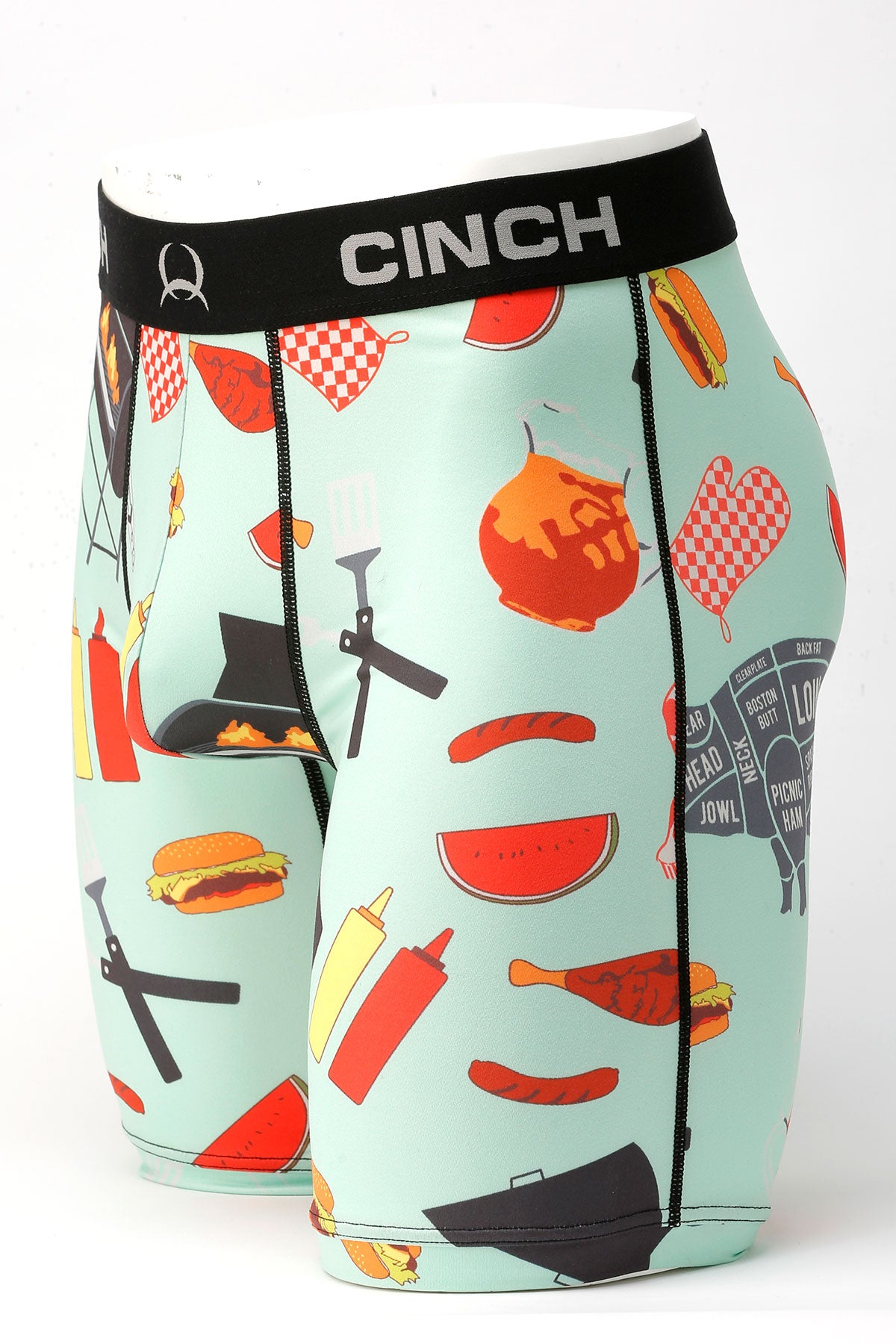 CINCH Men's BBQ 9" Boxers