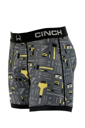CINCH Men's 6" Grey Tool Boxer Briefs