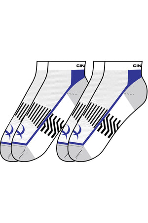 CINCH Men's White Athletic Socks