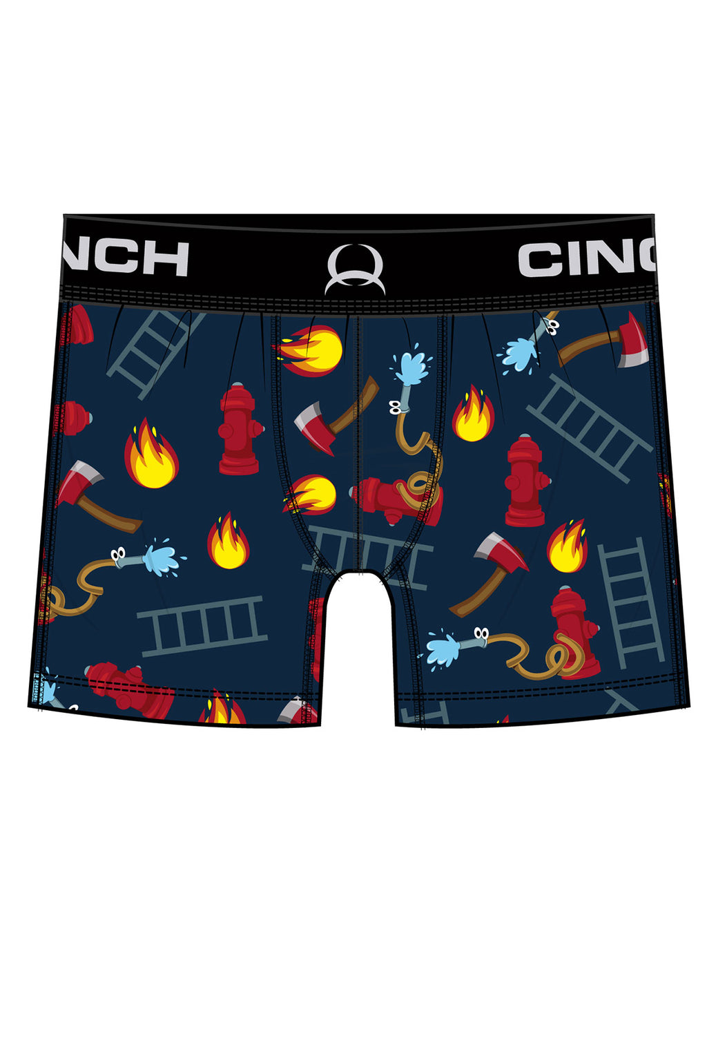 CINCH Men's Navy Loose Fit Firehose Boxer Brief