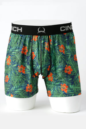 CINCH Men's Loose Fit Blue Hawaiian Boxer