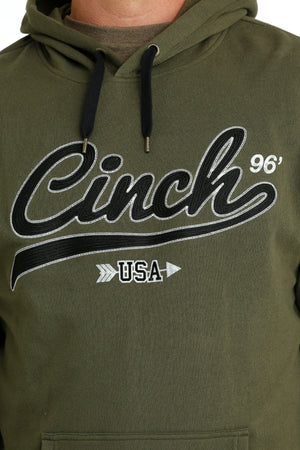 CINCH Men's Olive Pullover Hoodie