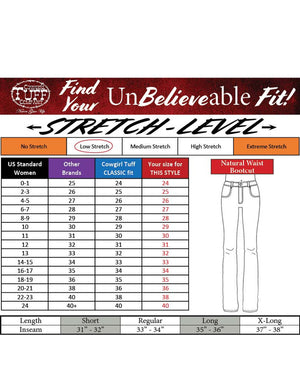COWGIRL TUFF Edgy Natural Waist Jean
