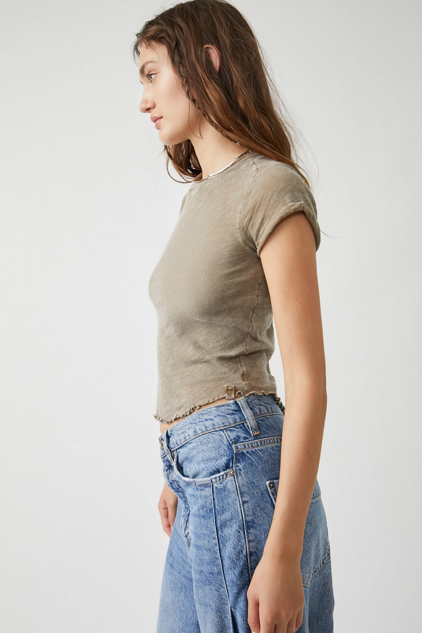 FREE PEOPLE Tropical Nut Be My Baby Tee