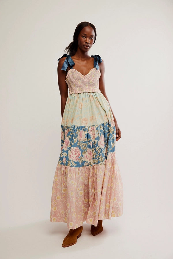 FREE PEOPLE Floral Bluebell Maxi Dress