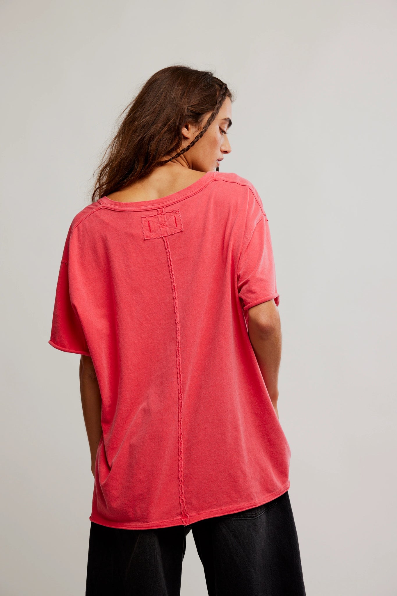 FREE PEOPLE Atlas Red Nina Tee