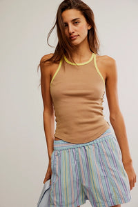 FREE PEOPLE Praline Sunshine Only One Ringer Tee