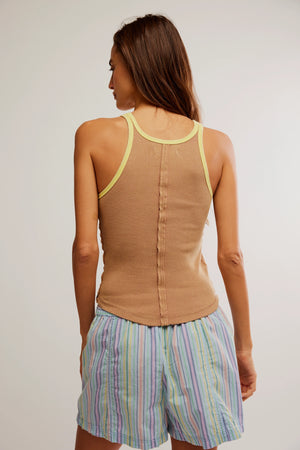 FREE PEOPLE Praline Sunshine Only One Ringer Tee