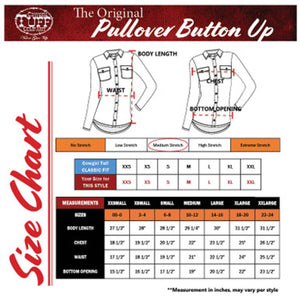 COWGIRL TUFF  Pullover Button Up (Red-Black Metallic Mid-weight Stretch Jersey)