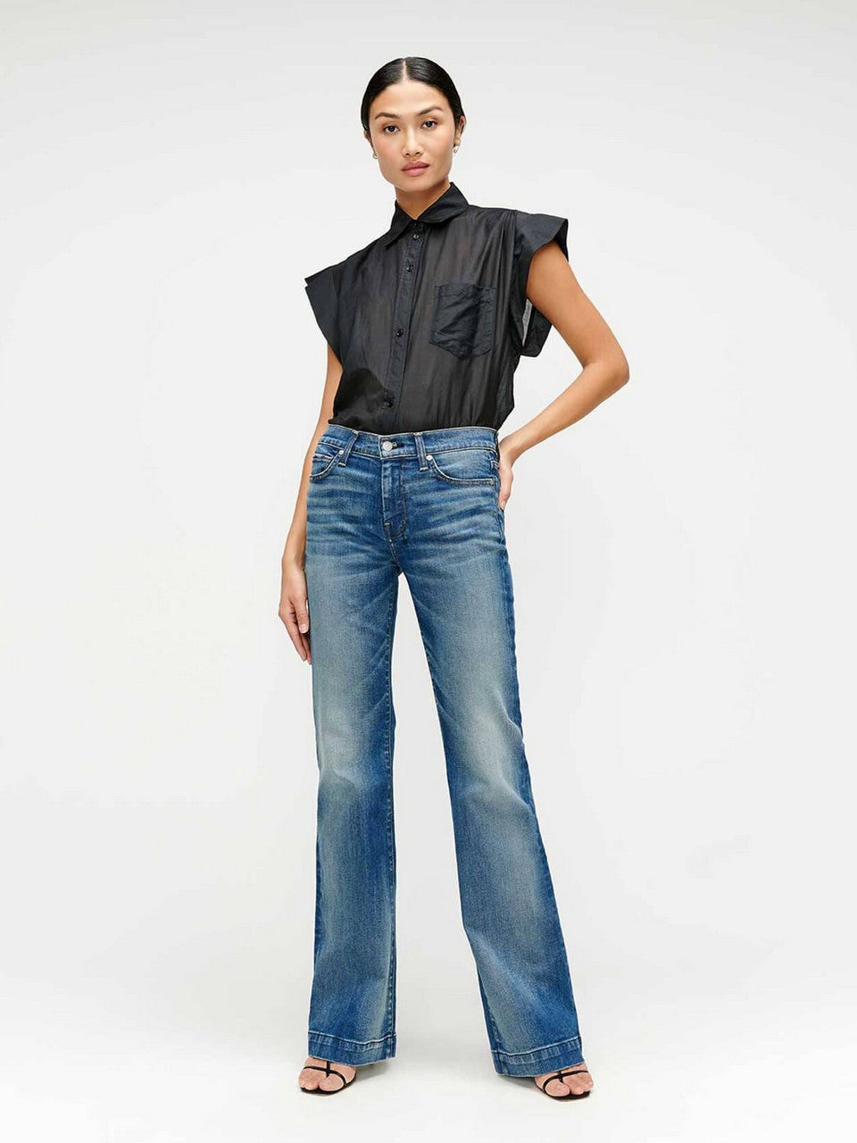 7 FOR ALL MANKIND Distressed Authentic Light Tailorless Dojo
