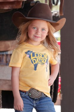 CRUEL GIRL Toddler Legend Dairy Tee - Yellow