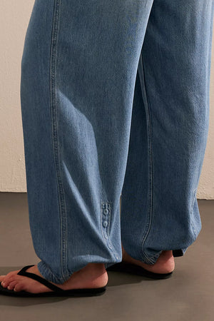 FREE PEOPLE Dakota Cinched Pull On Jeans