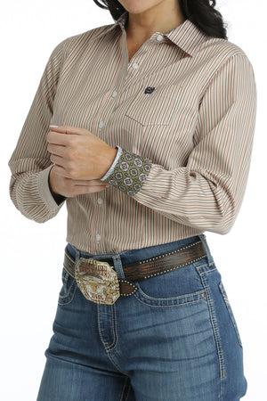 CINCH Women's Tencel Stripe Button-Down Western Shirt