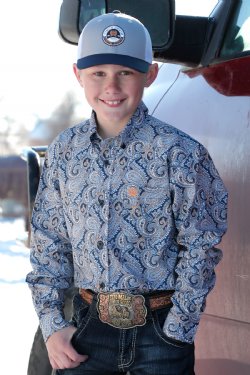 CINCH Boy's Button-Down Western Shirt