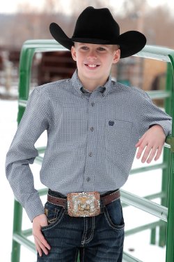 CINCH Boy's Button-Down Western Shirt