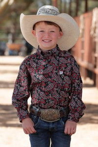 CINCH Boy's Button-Down Western Shirt