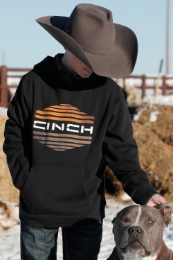 CINCH Boy's Black Hoodie