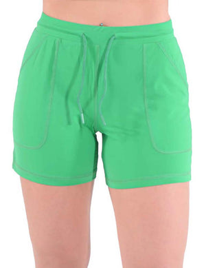 COWGIRL TUFF Ladies Money Green Breathe Instant Cooling UPF Shorts