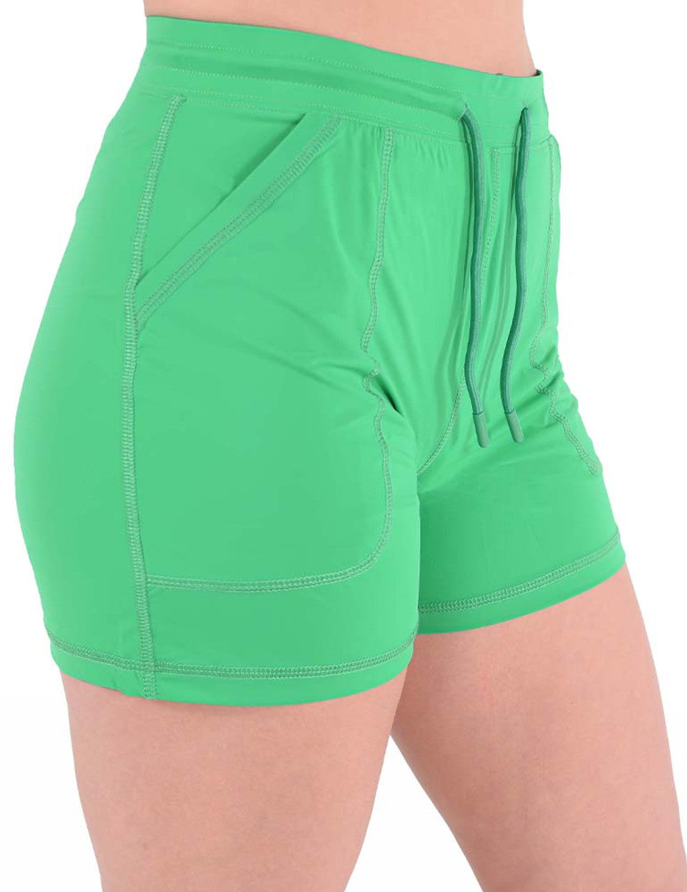 COWGIRL TUFF Ladies Money Green Breathe Instant Cooling UPF Shorts