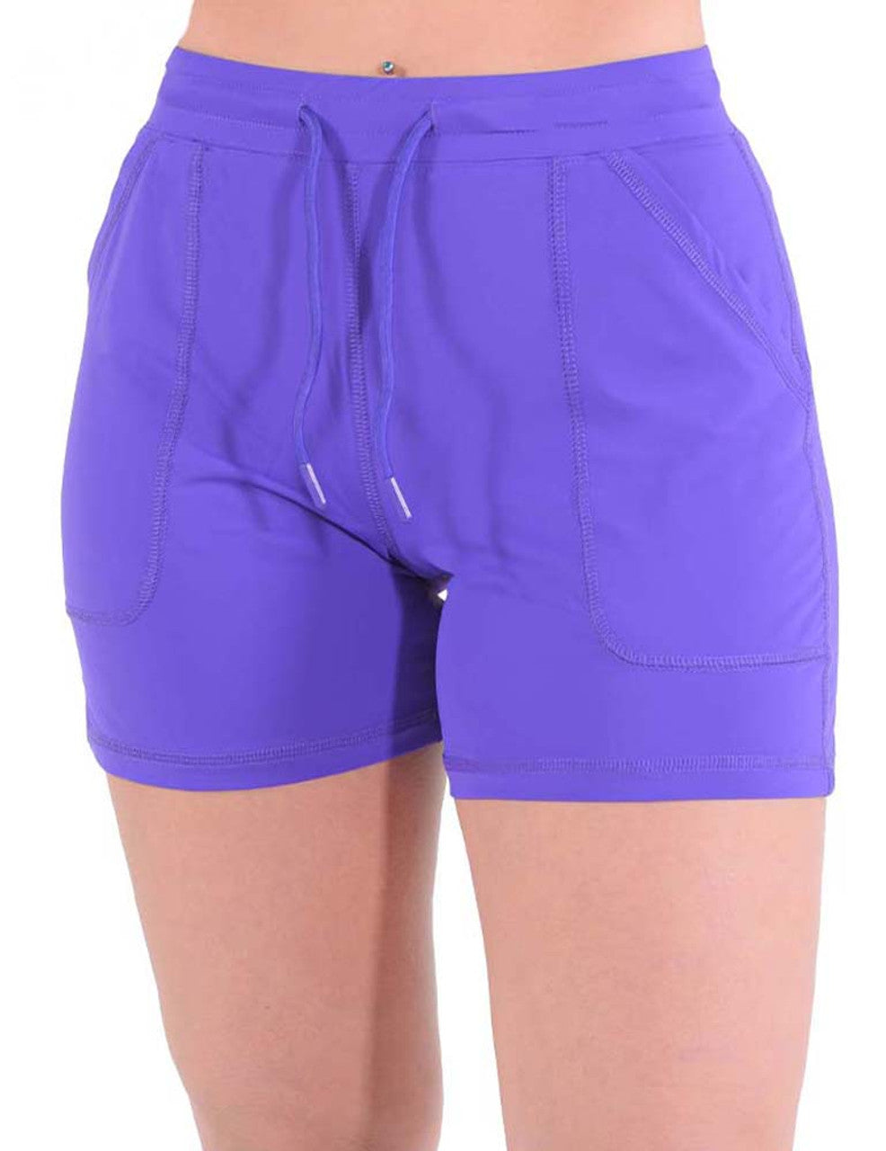 COWGIRL TUFF Women's Purple Breathe Instant Cooling UPF Shorts