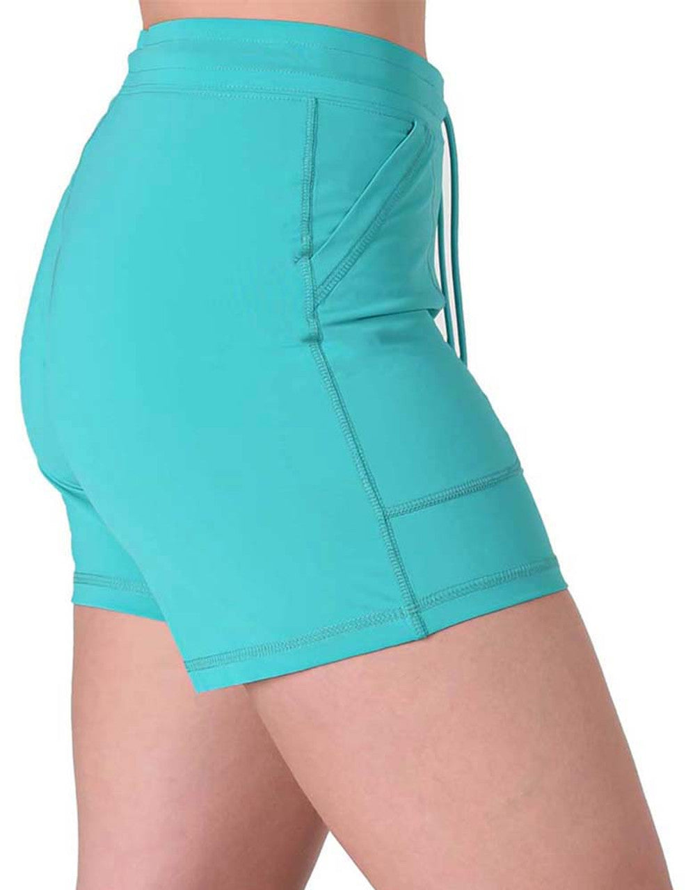 COWGIRL TUFF Ladies Turquoise Breathe Instant Cooling UPF Shorts