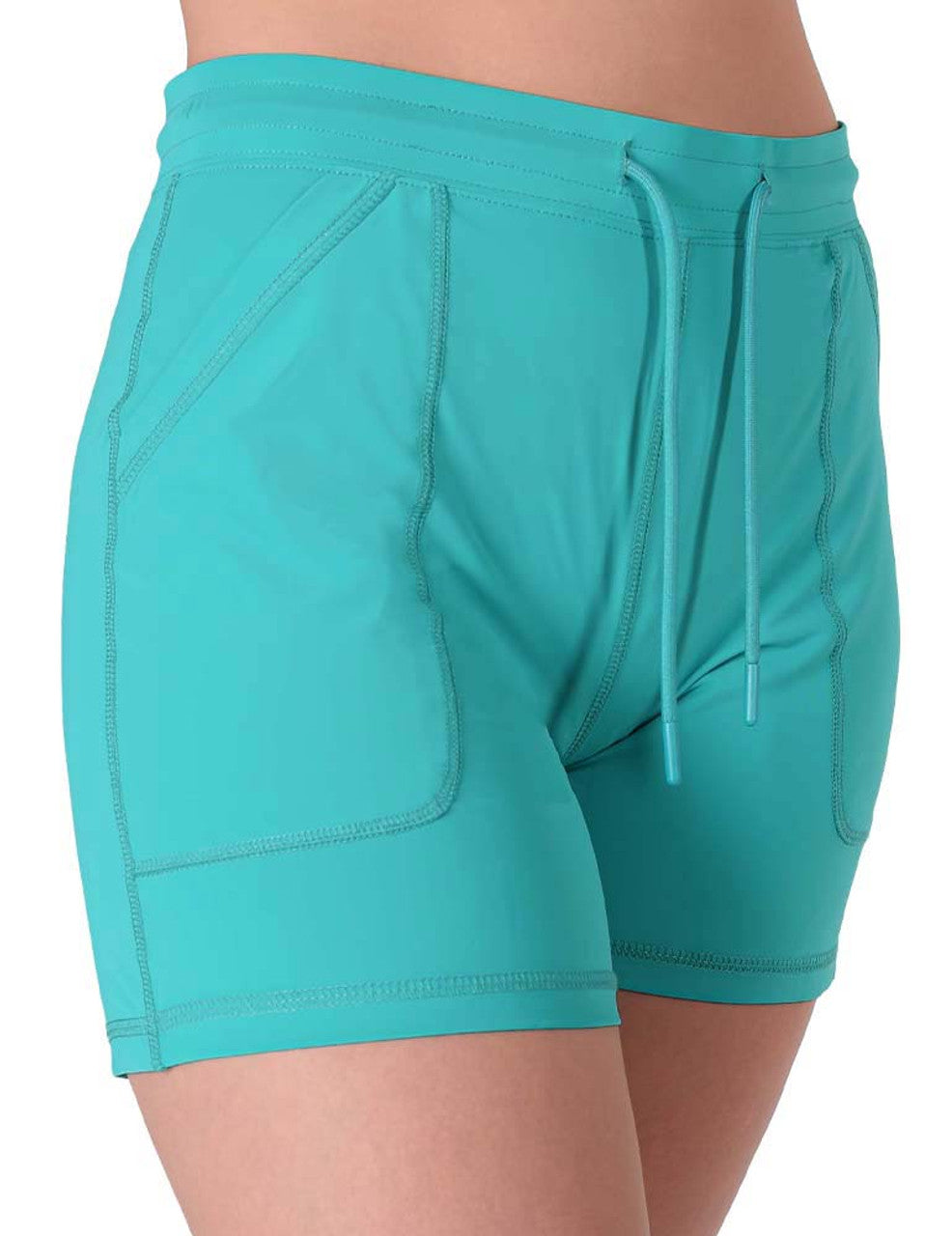 COWGIRL TUFF Ladies Turquoise Breathe Instant Cooling UPF Shorts