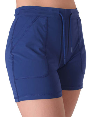 COWGIRL TUFF Ladies Indigo Breathe Instant Cooling UPF Shorts