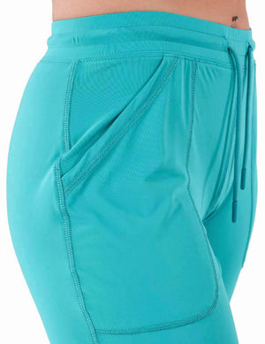 COWGIRL TUFF Women's Turquoise Breathe Instant Cooling UPF Pants