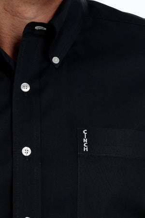 CINCH Men's Modern Fit Black Button-Down Shirt