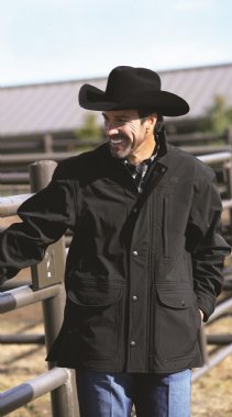 MILLER RANCH Men's Black Bonded Jacket