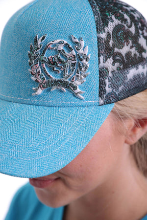 CINCH Women's Mesh Back Trucker - Light Blue