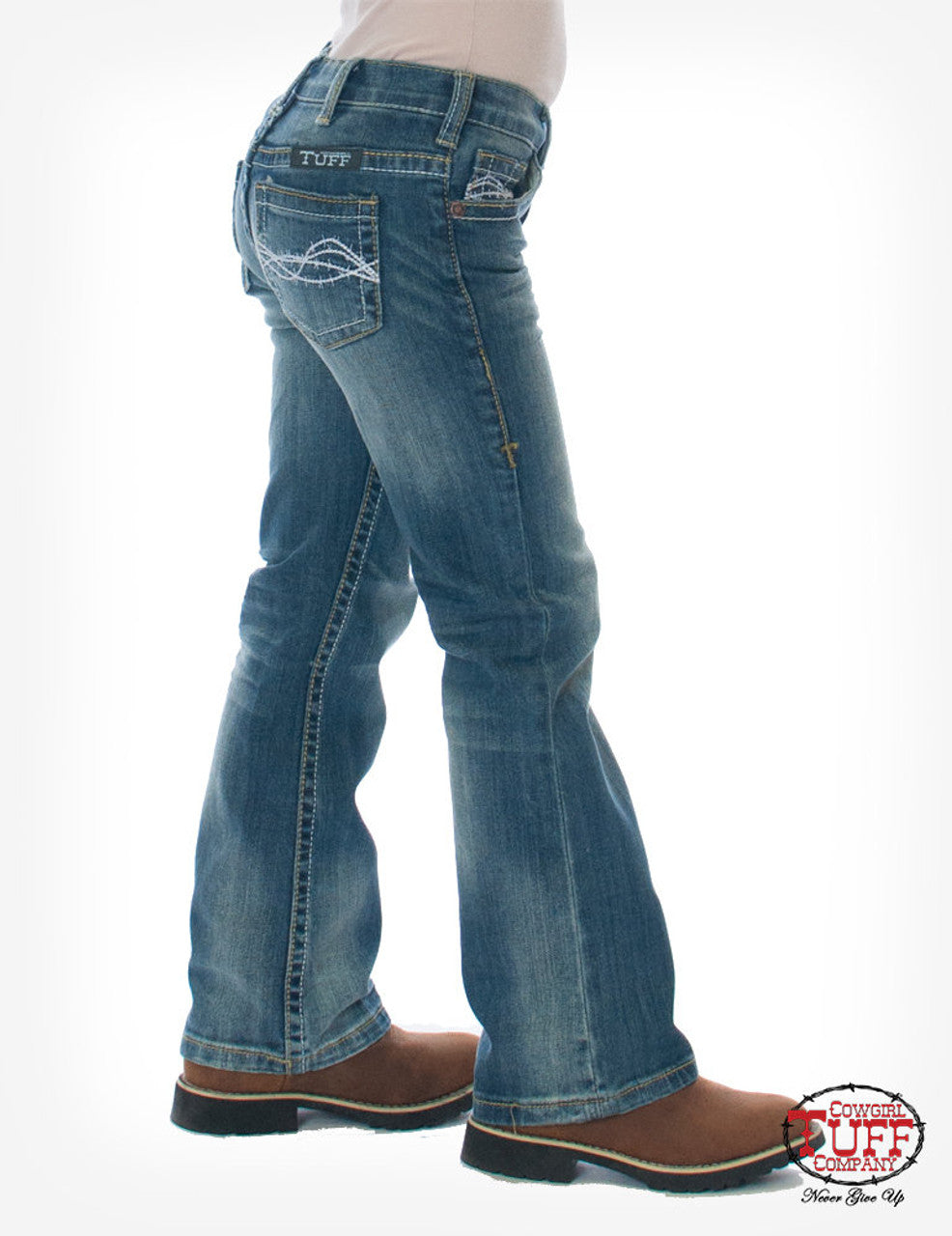 COWGIRL TUFF Girl's Don't Fence Me In Jean