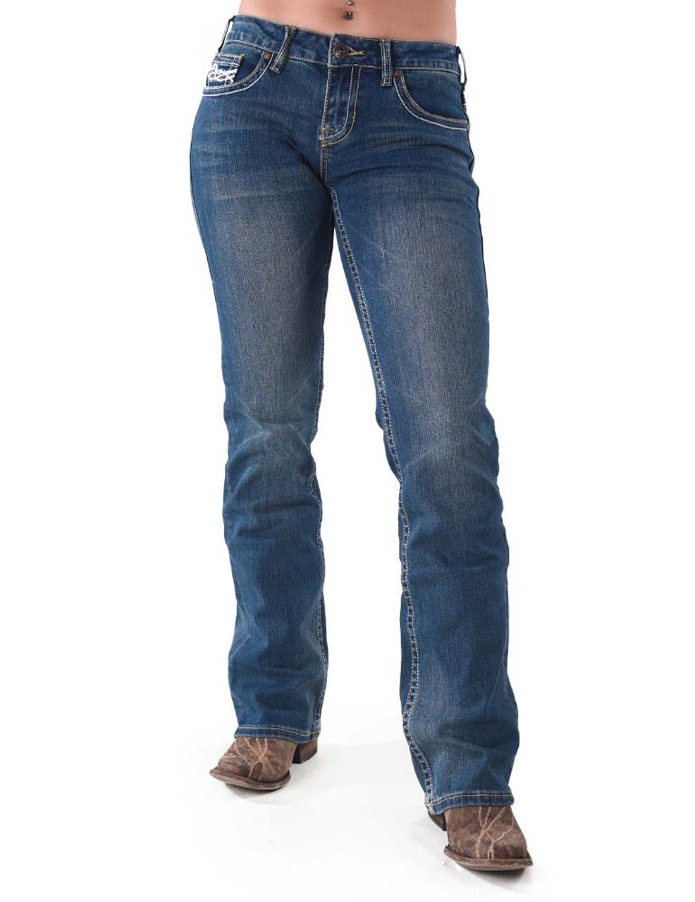 COWGIRL TUFF Women's Don't Fence Me In Jean