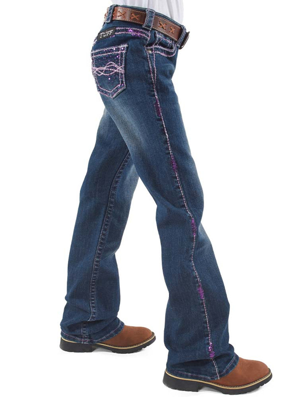 COWGIRL TUFF Girl's Pink Sparkle Jeans