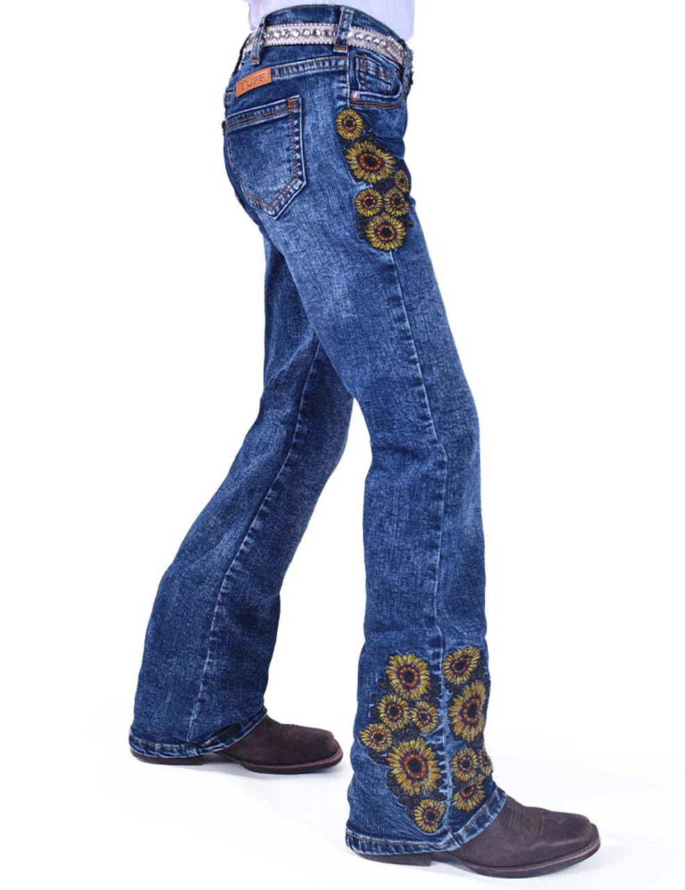 COWGIRL TUFF Girl's Sunflower Trousers